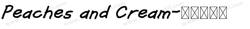 Peaches and Cream字体转换